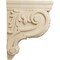Ekena Millwork 3"W x 7 3/4"D x 10"H Small Hudson Acanthus Wood Corbel, Rubberwood CORW03X08X10HDRW - alternate 3